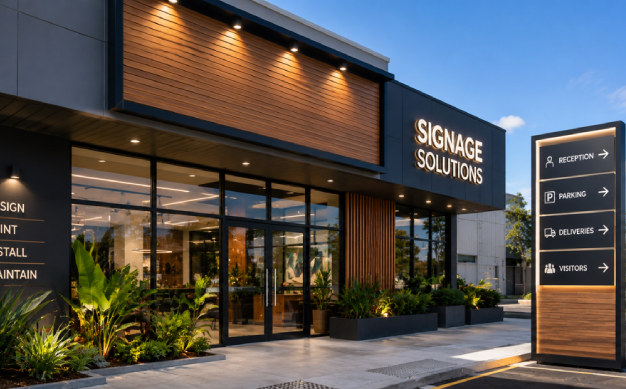 commercial signage installation
